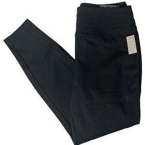 Maurice Black High Rise Pull on Skinny Ankle Stretch Pant